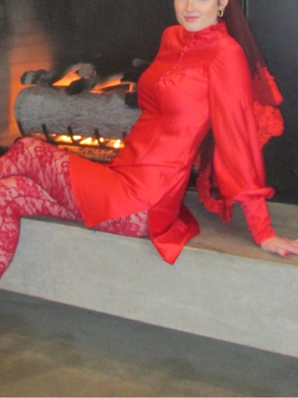 Onarin Red Mini Dress